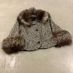 y2k afghan fur jacket